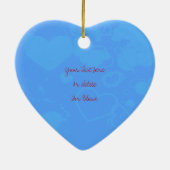 Ik hou van je harten keramisch ornament (Achterkant)