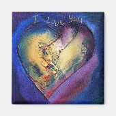 Ik hou van je hartmagneet magneet (Voorkant)