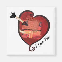 Ik hou van je hartmagneet magneet