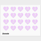 Ik hou van je hartvormige Stickers (Vel)