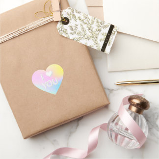 Ik hou van je hartvormige Stickers