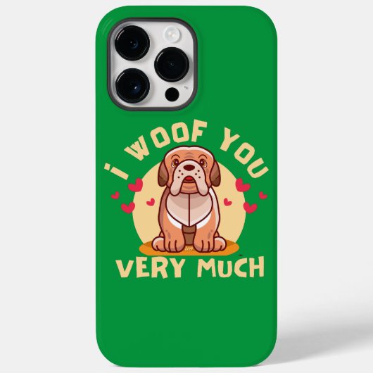 IK HOU VAN JE heel veel grappige valentijnsdag Case-Mate iPhone Case (Achterkant)