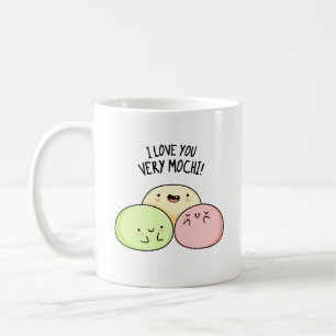 Ik hou van je hele Mochi Funny Food Pun Koffiemok