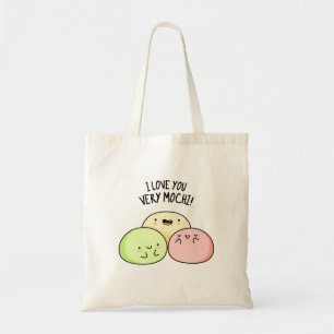 Ik hou van je hele Mochi Funny Food Pun Tote Bag