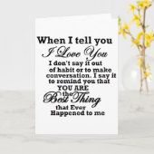 Ik hou van je, het beste ooit! kaart (Gele Bloem)