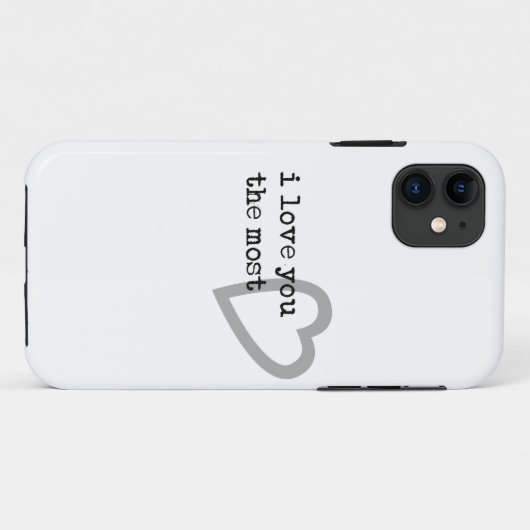 ik hou van je , het meest schattige hart Case-Mate iPhone case (Achterkant (horizontaal))