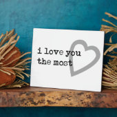 ik hou van je , het meest schattige hart fotoplaat (Zijkant)