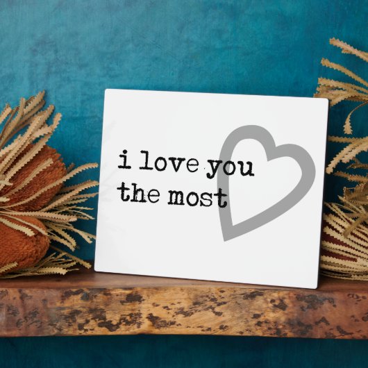 ik hou van je , het meest schattige hart fotoplaat (Zijkant)