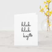 IK HOU VAN JE | Hmong geïnspireerde kaart (Gele Bloem)