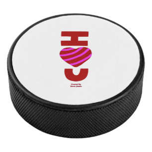 Ik hou van je Hockey Puck