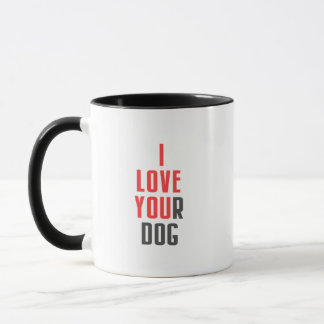 Ik hou van je hond - Grappige Ik hou van jou Verbo Mok