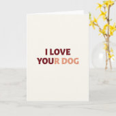 Ik Hou Van Je Hond Kaart (Gele Bloem)