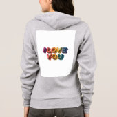 "IK HOU VAN JE." HOODIE (Achterkant)