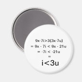 Ik hou van je (i<3u) vergelijking magneet (Voorkant / Achterkant)