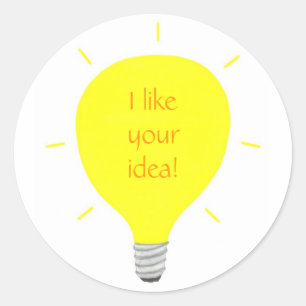 Ik hou van je idee, lichtlamp-bevestiging stickers