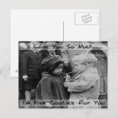 Ik hou van je, ik heb een riskante postkaart (Voorkant / Achterkant)