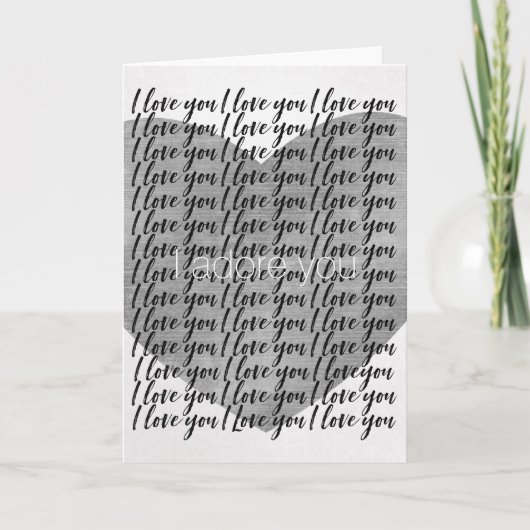 Ik hou van je Ik hou van je Hart Kaart (Voorkant)