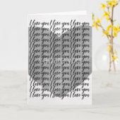 Ik hou van je Ik hou van je Hart Kaart (Gele Bloem)