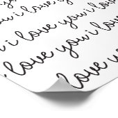 Ik hou van je, ik hou van je kunst afdrukken poster (Hoek)