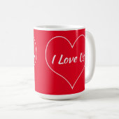 Ik hou van je, ik hou van ons koffiemok (Voorkant rechts)