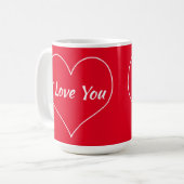 Ik hou van je, ik hou van ons koffiemok (Voorkant links)