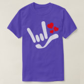 Ik hou van je ILU American Sign Language Design me T-shirt (Design voorkant)