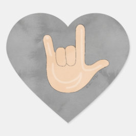 Ik hou van je (ILY) ASL Sticker