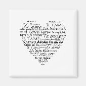 Ik hou van je in andere talen 5 magneet (Voorkant)