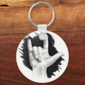 Ik hou van je in ASL #2 Sleutelhanger (Voorkant)