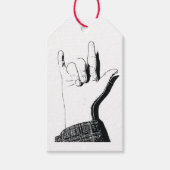 Ik hou van je in ASL Cadeaulabel (Voorkant)