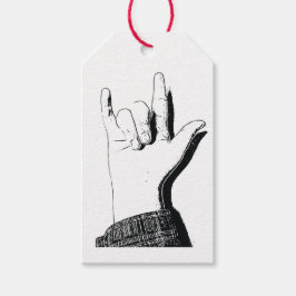 Ik hou van je in ASL Cadeaulabel