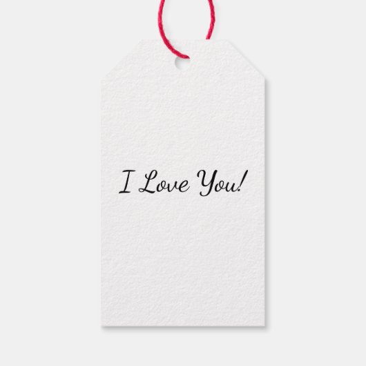 Ik hou van je in ASL Cadeaulabel (Achterkant)