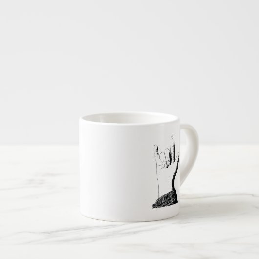 Ik hou van je in ASL Espresso Kop (Voorkant rechts)