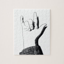 Ik hou van je in ASL - Puzzle Legpuzzel