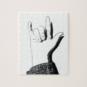 Ik hou van je in ASL - Puzzle Legpuzzel