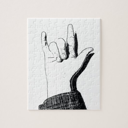 Ik hou van je in ASL - Puzzle Legpuzzel (Verticaal)