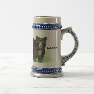 ~ Ik hou van je in de Duitse ~ Black Beer blue tri Bierpul