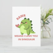 Ik hou van je in dinosaurus (Staand voorkant)