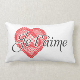 Ik hou van je in het Frans - Je taime Kussen