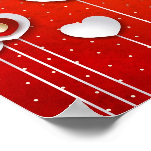 Ik hou van je in het rood poster (Hoek)