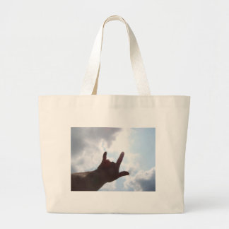 Ik hou van je in het teken grote tote bag