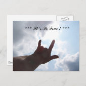 Ik hou van je in het teken, *** Het is zo waar! ** Briefkaart (Voorkant / Achterkant)