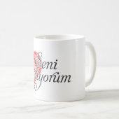 Ik hou van je in het Turks - Seni seviyorum Koffiemok (Voorkant rechts)