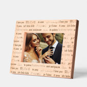 "Ik hou van je" in internationale Romance talen Gegraveerde Lijstjes