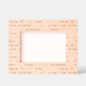 "Ik hou van je" in internationale Romance talen Gegraveerde Lijstjes (Voorkant)