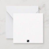 "Ik hou van je" in kattengebarentaal Notitiekaartje (Achterkant)