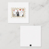 "Ik hou van je" in kattengebarentaal Notitiekaartje (Voorkant / Achterkant)