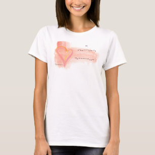 "Ik hou van je" in Morse Code T-shirt (Vrouwen of 