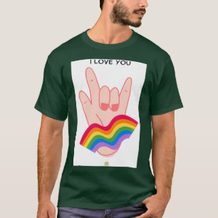 Ik hou van je in Sign Language 5 T-shirt