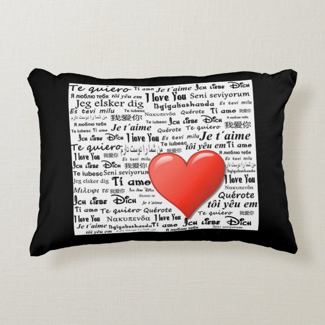 Ik hou van je in veel talen accent kussen (Voorkant)